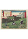 estampe japonaise Hiroshige III La chasse aux oies sauvages