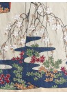 Kimono au motif de jardin