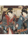 Toyokuni III / Kunisada - Nuit de printemps pour Inaka Genji