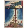 estampe japonaise Kunisada Utagawa miracles de Kannon le mont Hokke