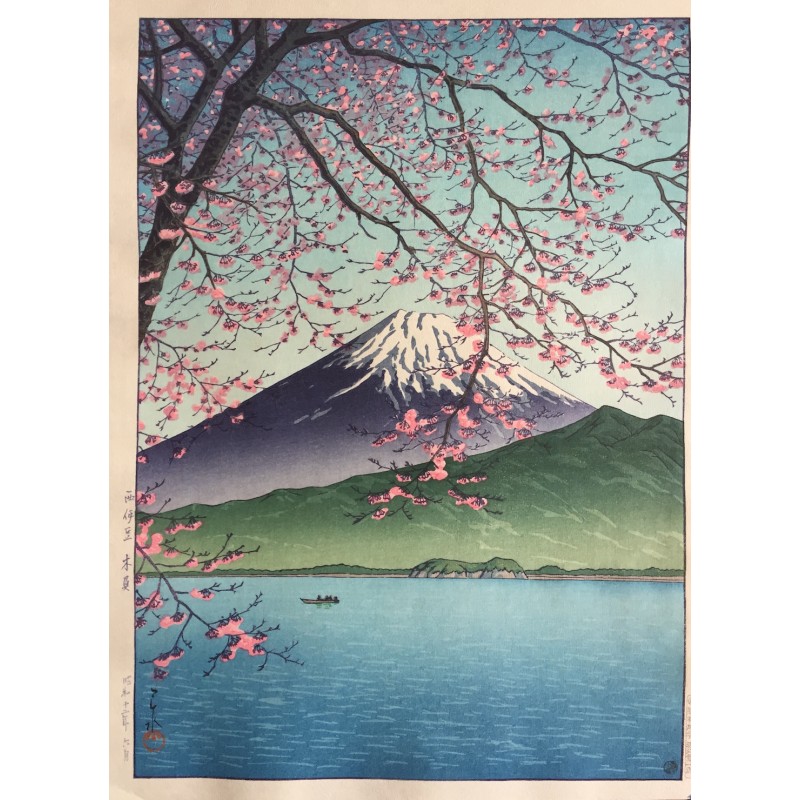 Hasui Kawase - le mont Fuji au printemps vu de Kisho