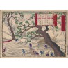 Hiroshige III estampe japonaise le blanchiement du linge