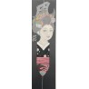 véritable estampe japonaise originale de Junichiro Sekino fleur du vent en édition limitée